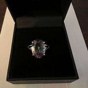 Mystic Topaz (5 ct t.w.) and diamond accent 14k gold ring